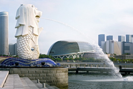 新加坡-鱼尾狮公园1